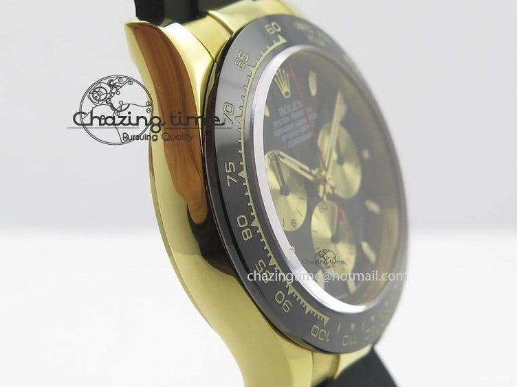 Maker Black A7750@6 Rubber BP Markers Sticks Daytona Gold Strap On Dial Subdial YG 0503